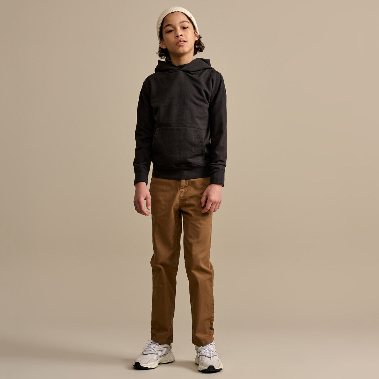 Bellerose Sweat à capuche 100% Coton Bio Bincho carbone