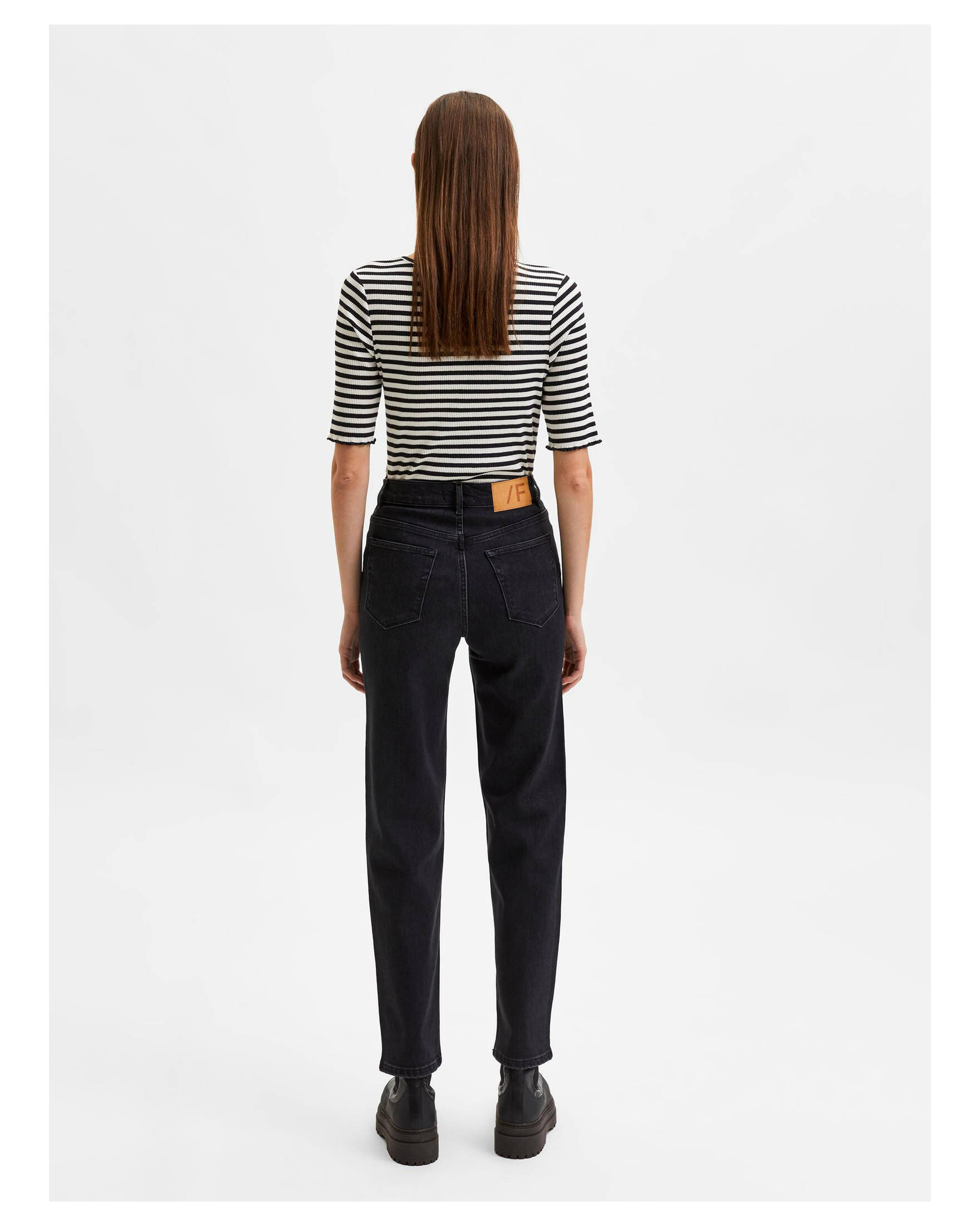 Selected Femme| Damen Jeans SLFMARIE HW STRAIGHT