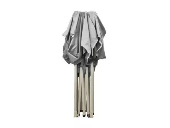 Gazébo pliable pliable 3 X 4,5 Blanc recouvert de PVC imperméable