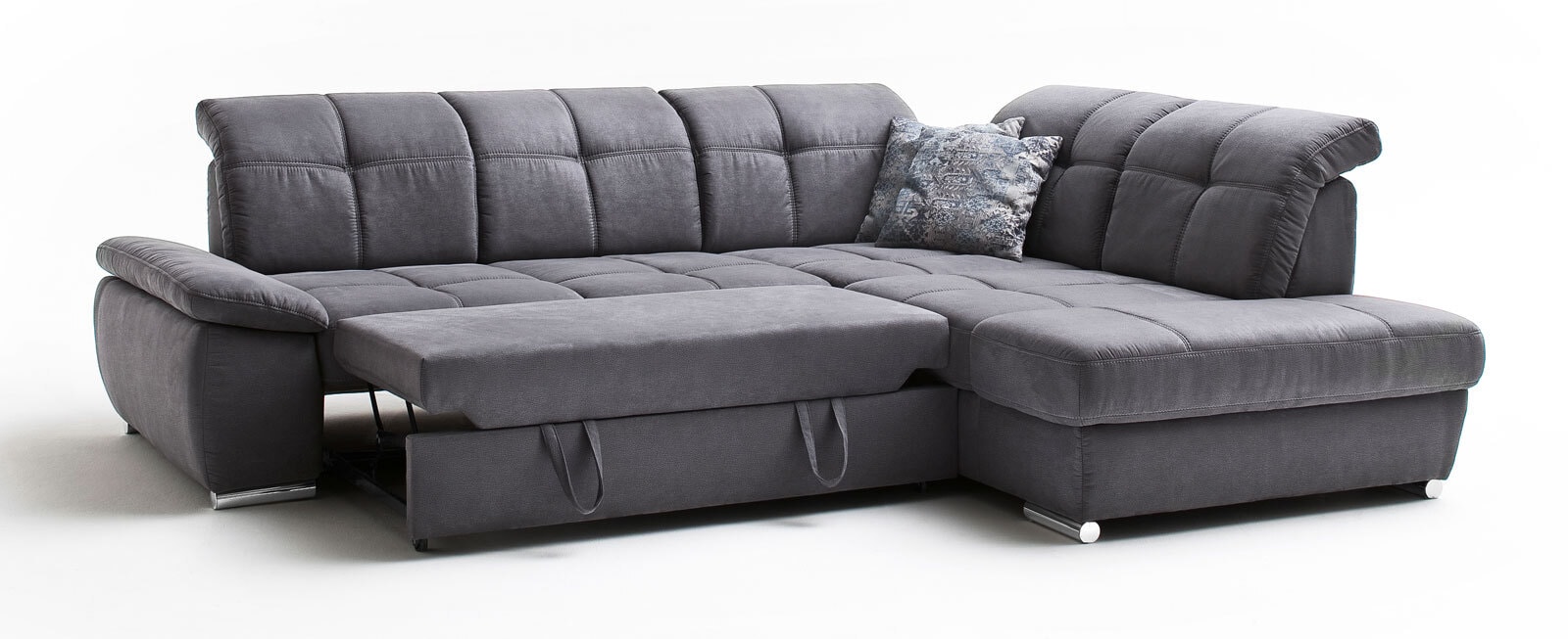 Ecksofa Miguel 303 x 249 cm grau