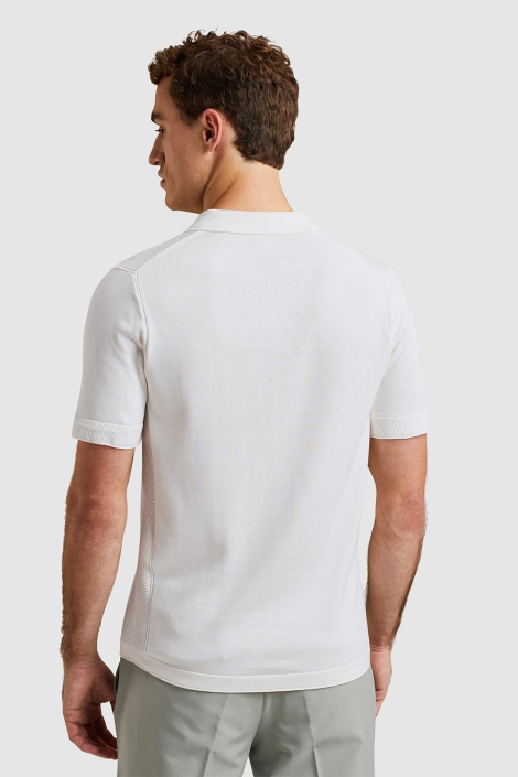 Cast Iron witte heren polo