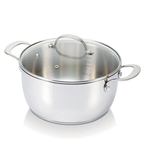 Faitout inox avec couvercle Belvia 24 cm 5 L Beka
