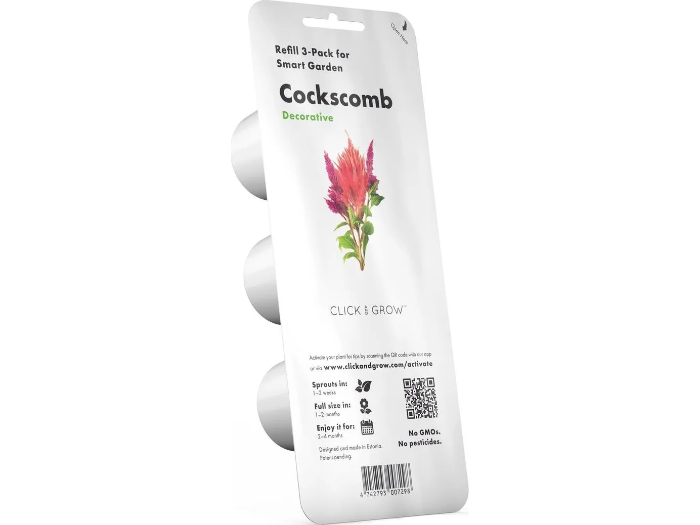 Click and Grow Smart Garden Refill 3-pack - Cockscomb