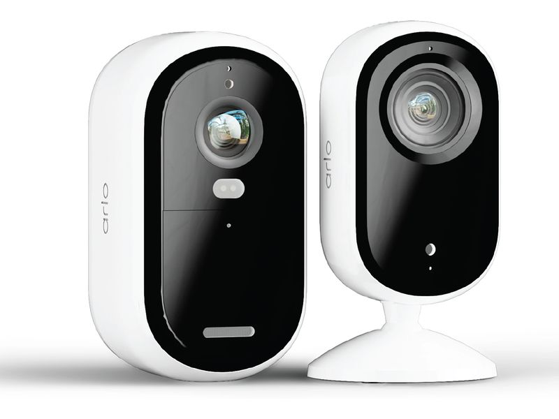 Arlo Netzwerkkamera IP 2er Pack, BUN3050-3060EUS Weiss Sicherheits-Kit für den Innen- und Aussenbereich