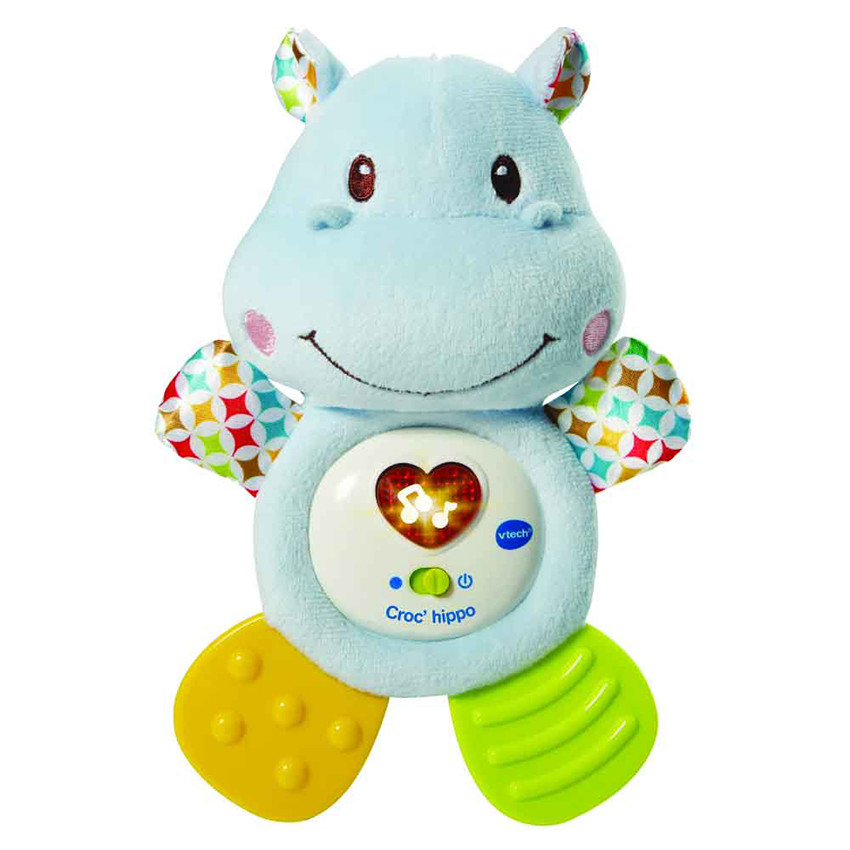 Peluche Croc'Hippo Bleu