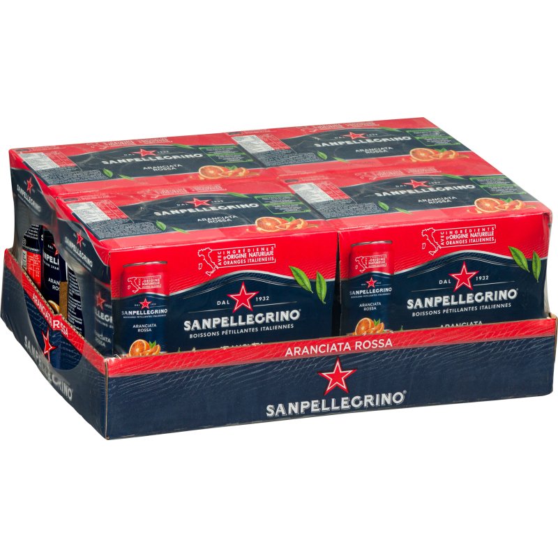 Aranciata Rossa San Pellegrino 33 cl - 24 canettes