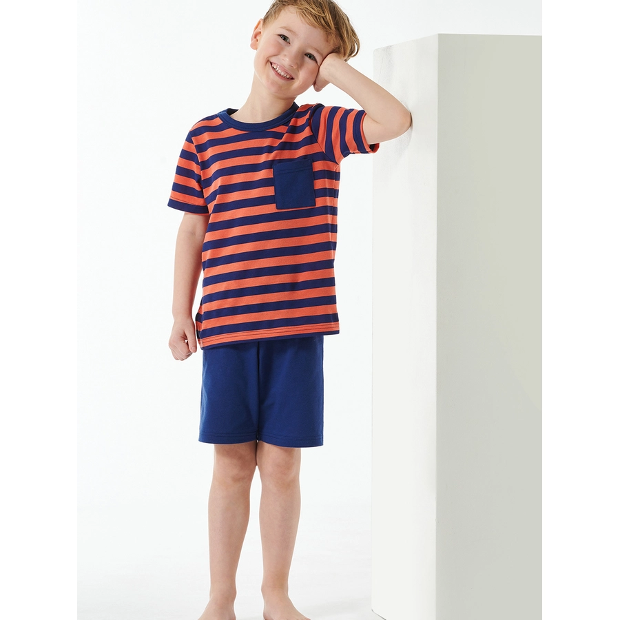 Schiesser Pyjama Boys World Organic Cotton rot