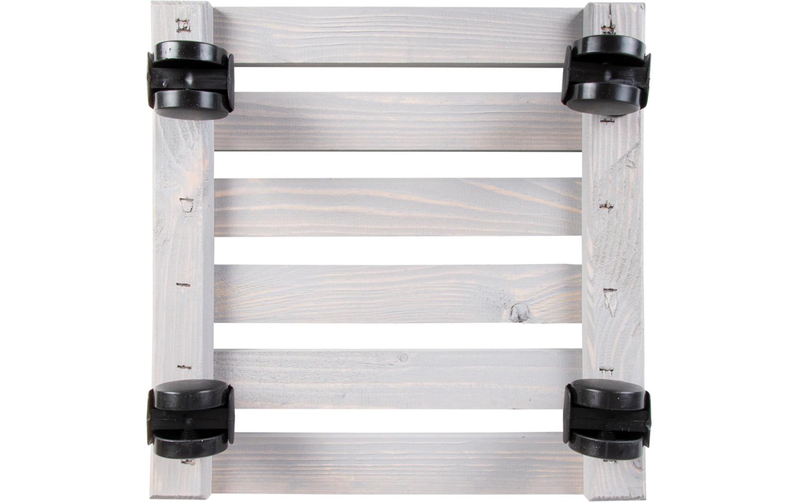 Rolleruntersetzer Quadratisch L Grau/SchwarzPflanzentrolley