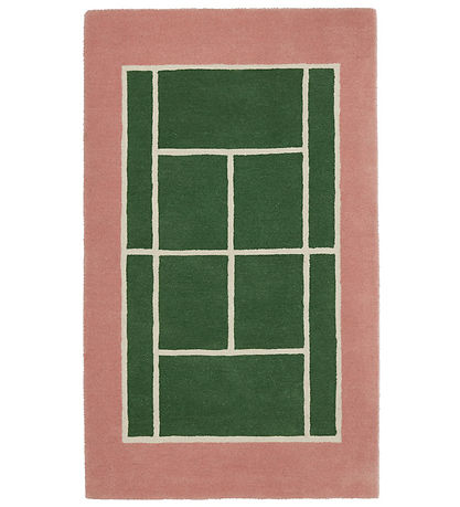 OYOY Decke - Tennis Decke - 150x88 cm - Grün/Rose