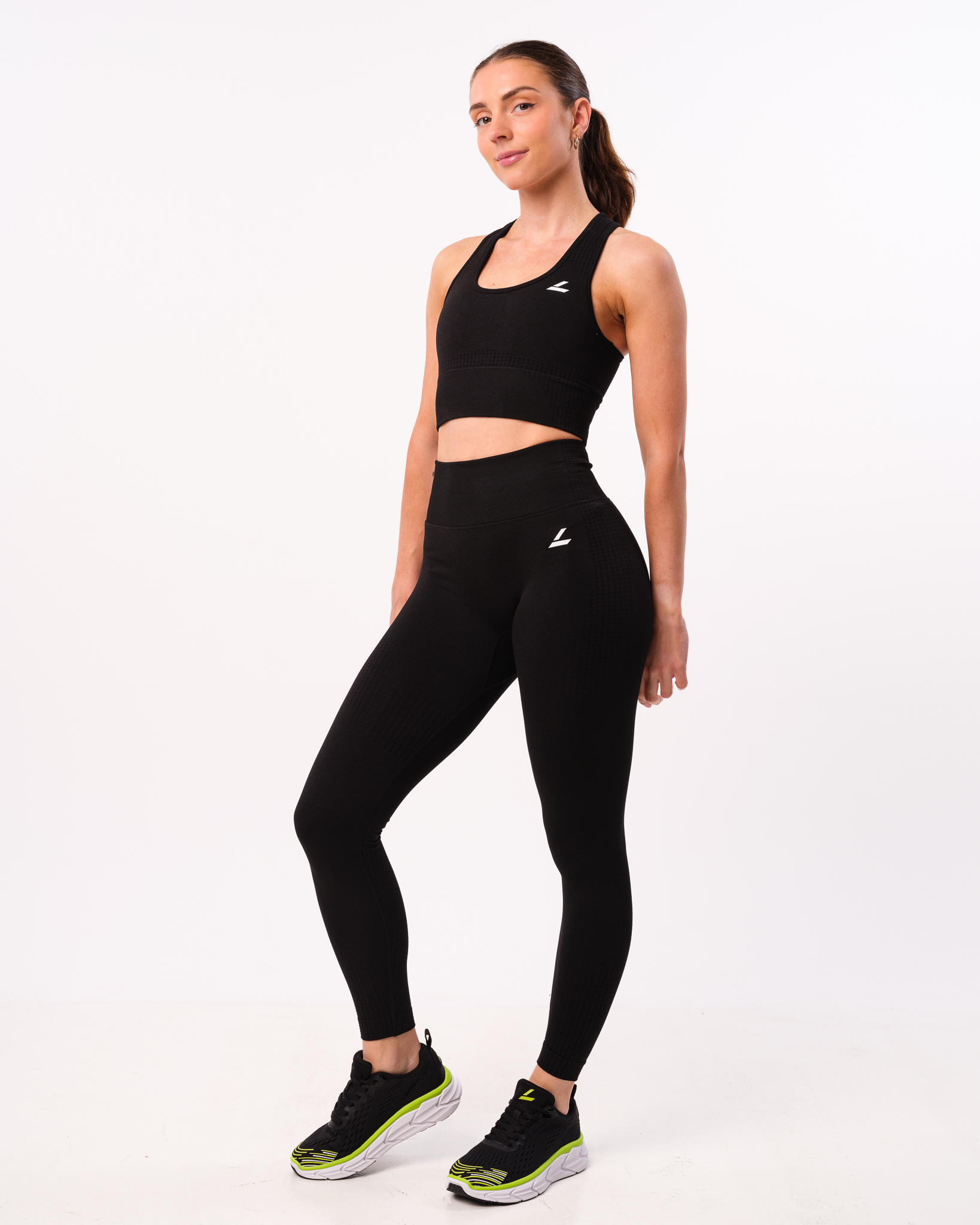 LEVITY Phase Seamless Bra Black Melange