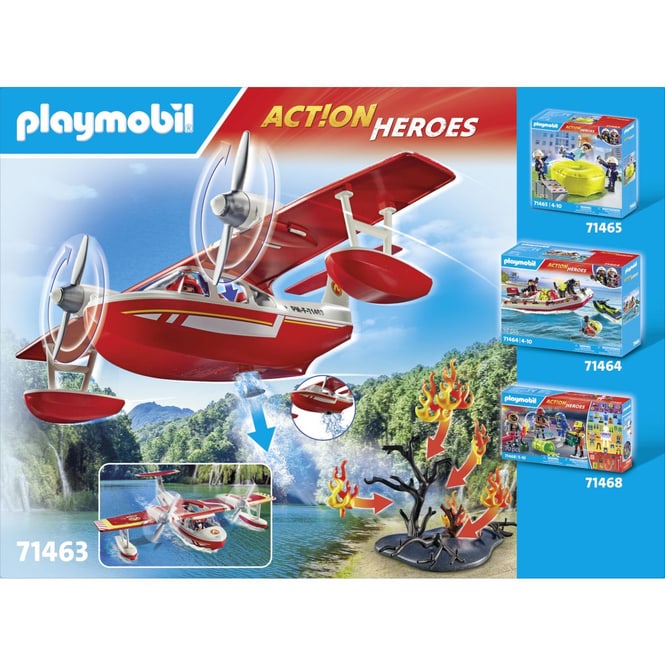 Playmobil® 71463 - Feuerwehrflugzeug mit Löschfunktion - Playmobil® Action Heroes