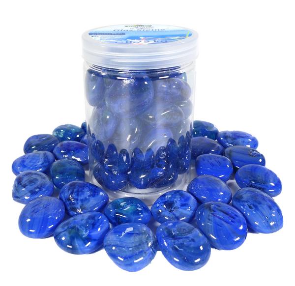 Dehner Aqua Aquariumdeko Glas-Steine, 750 g