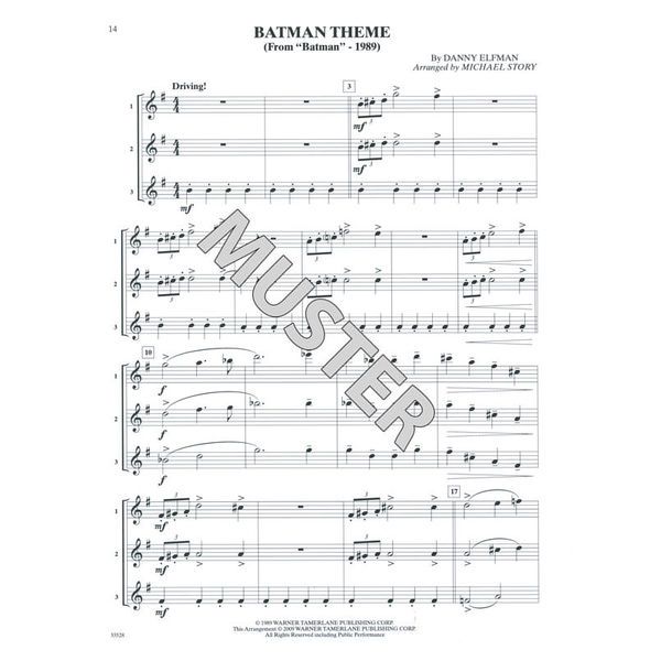Alfred Music Publishing Movie Trios For All Alto Sax