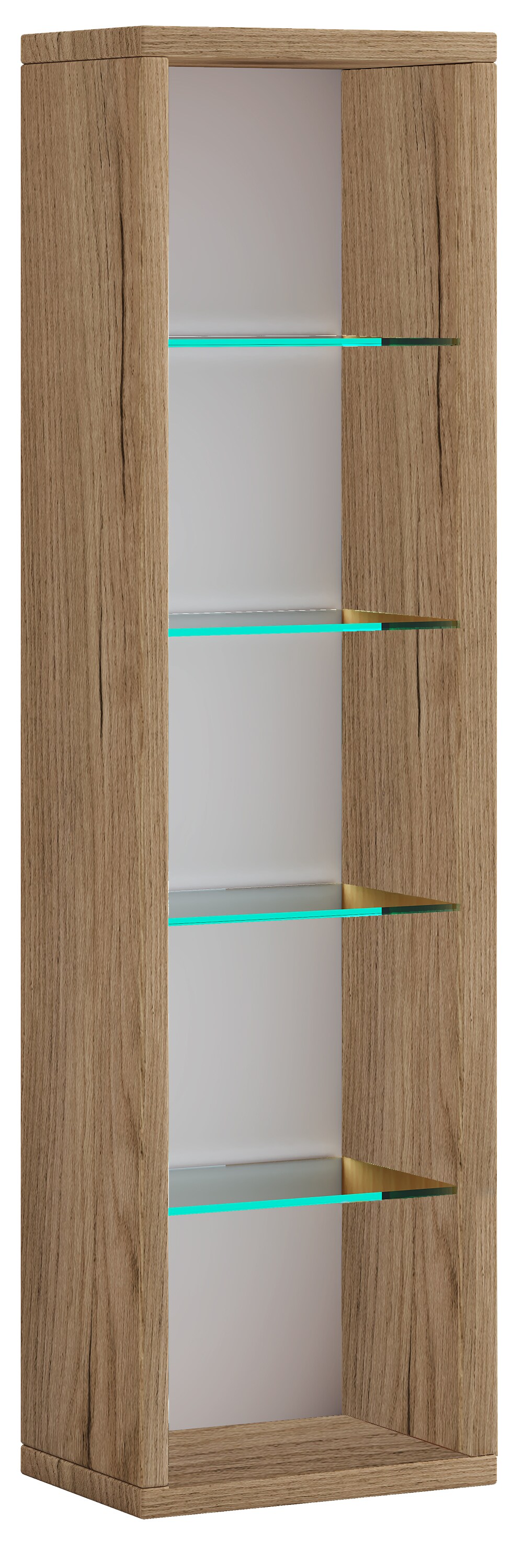 VCM Holz CD DVD Standregal Bücherregal Aufbewahrung Deko Regal Glas Rasato L
