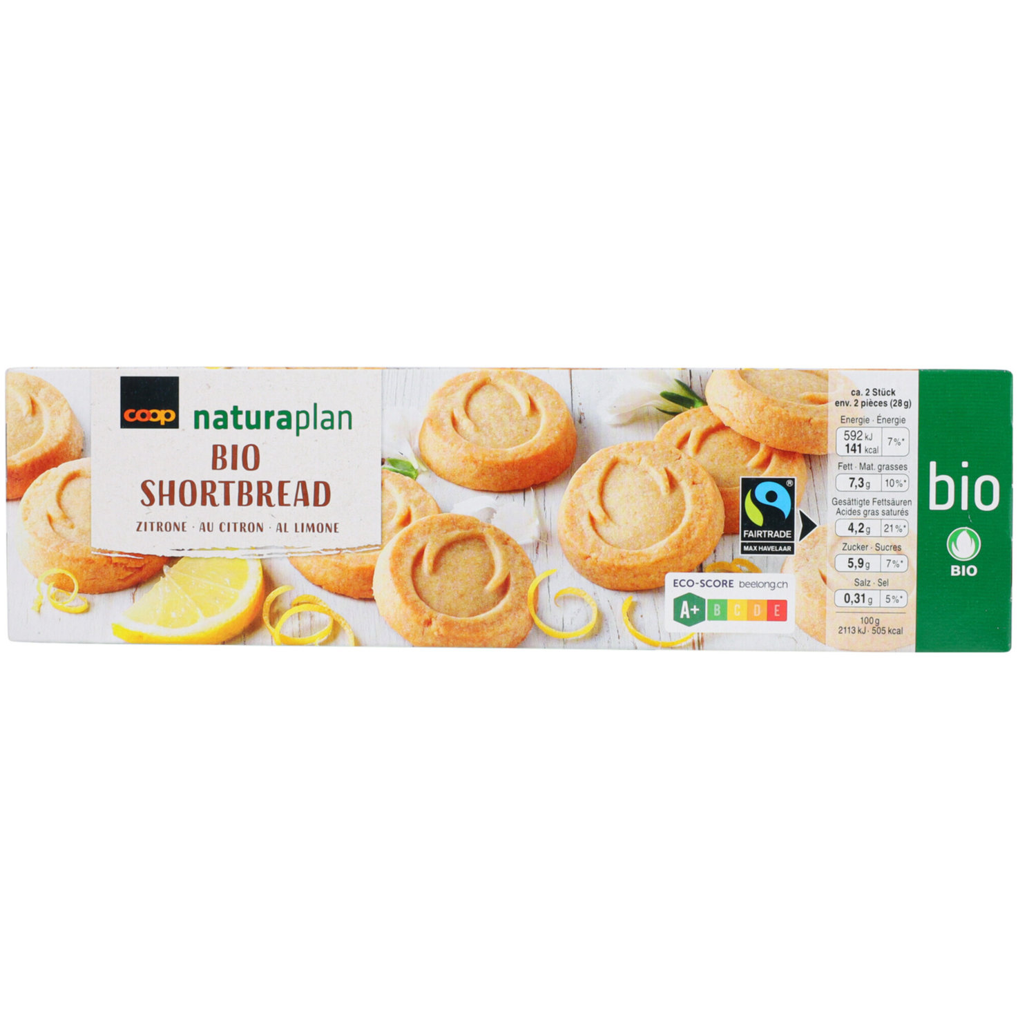 Naturaplan Bio Fairtrade Shortbread Zitrone