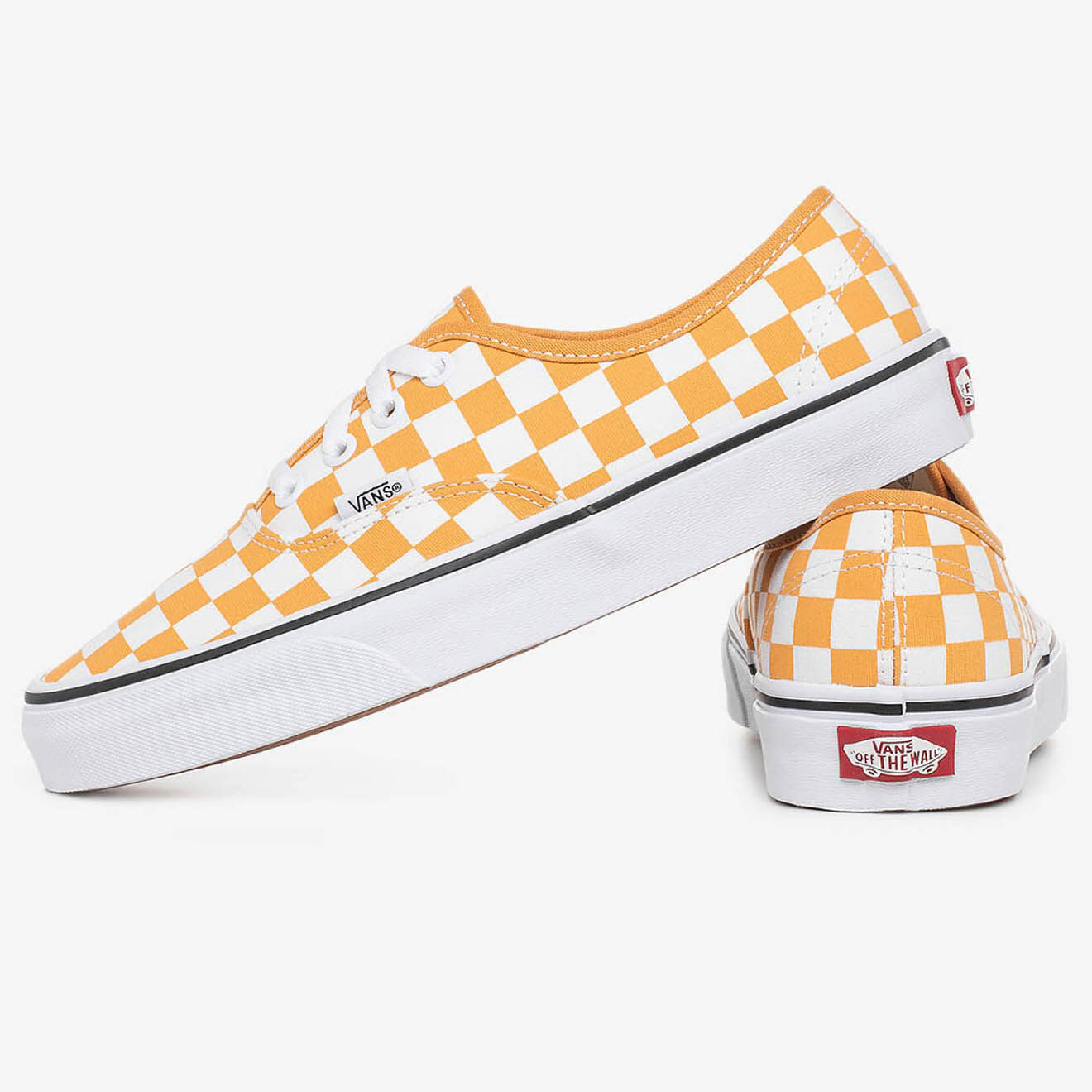 Vans Sneakers en Toile Anaheim Checkerboard Authentic jaune/blanc