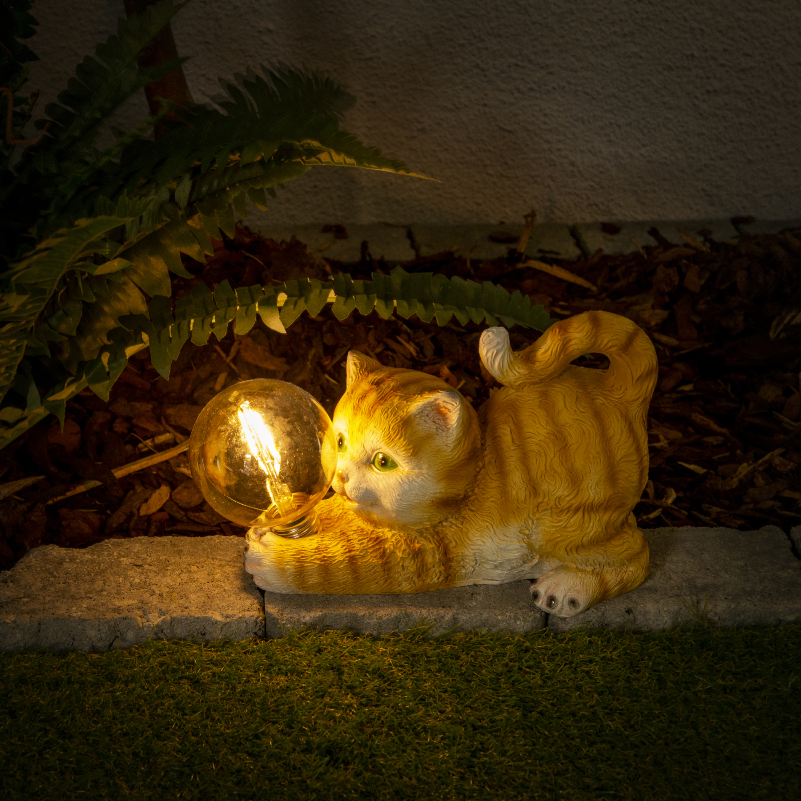 Solar-LED-Leuchte Katze - 25 cm