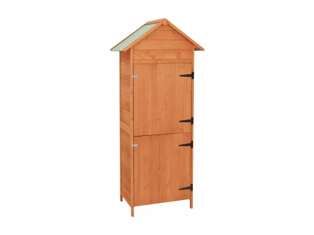 Armoire de rangement de jardin Marron 42,5x64x190 cm