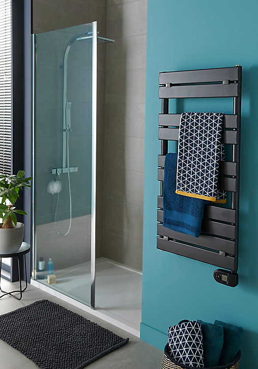Sèche-serviettes électrique à inertie fluide De'Longhi Marquis noir 500W
