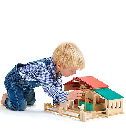 Tender Leaf Holzspielzeug - Pferdestall für Puppenhaus - groß