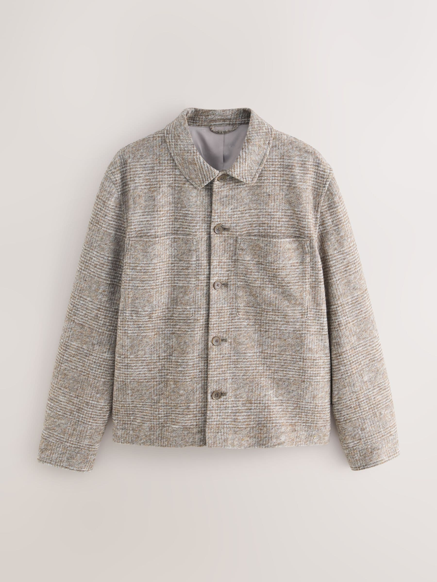 Neutraal - Smart Check Jacket with Wool