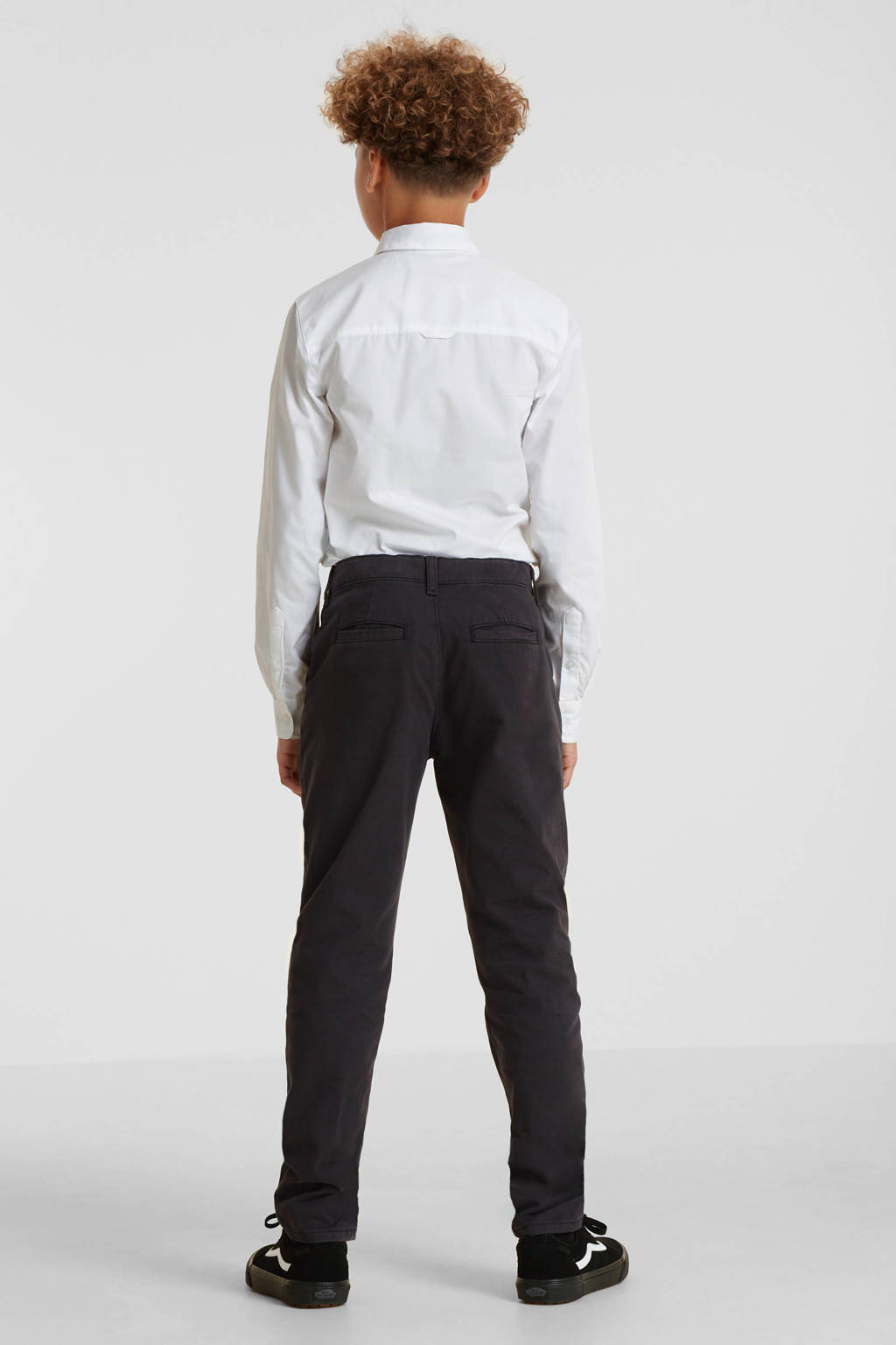 slim fit chino donkergrijs
