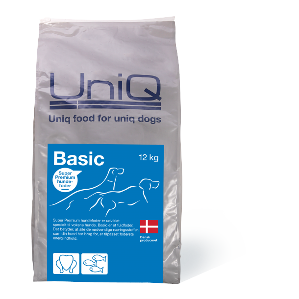 UniQ - Hundefoder Basic Adult12 kg