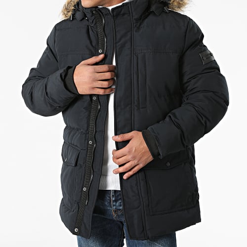 Parka Capuche Fourrure Shaw Noir