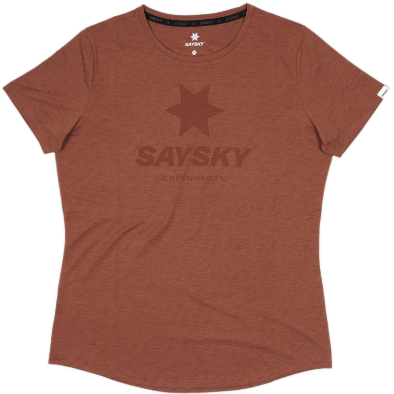 saysky logo combat t shirt dame 5001 red