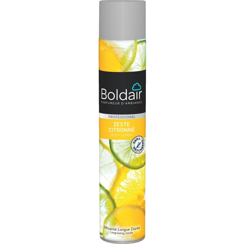 Désodorisant classique Boldair zeste citronné - Aérosol 500 ml