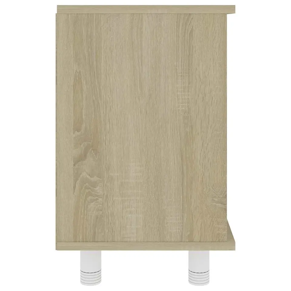 vidaXL - Badkamerkast - Bruin - Bewerkt hout
