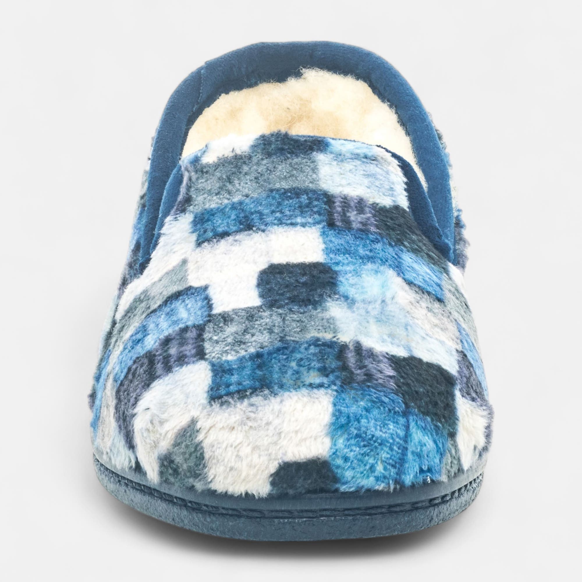 Pantoufles pieds sensibles Femme bleu