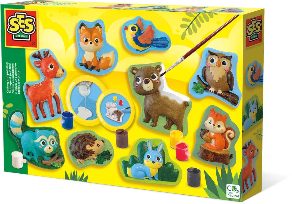 MOULAGE ET PEINTURE - ANIMAUX DE LA FORET