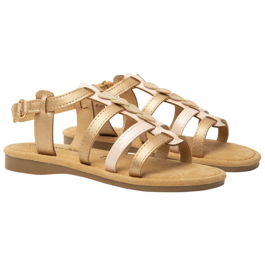 NU PIED ROSE CLAIR POUDRE VELCRO ARRIERE + LANIERES - Rose