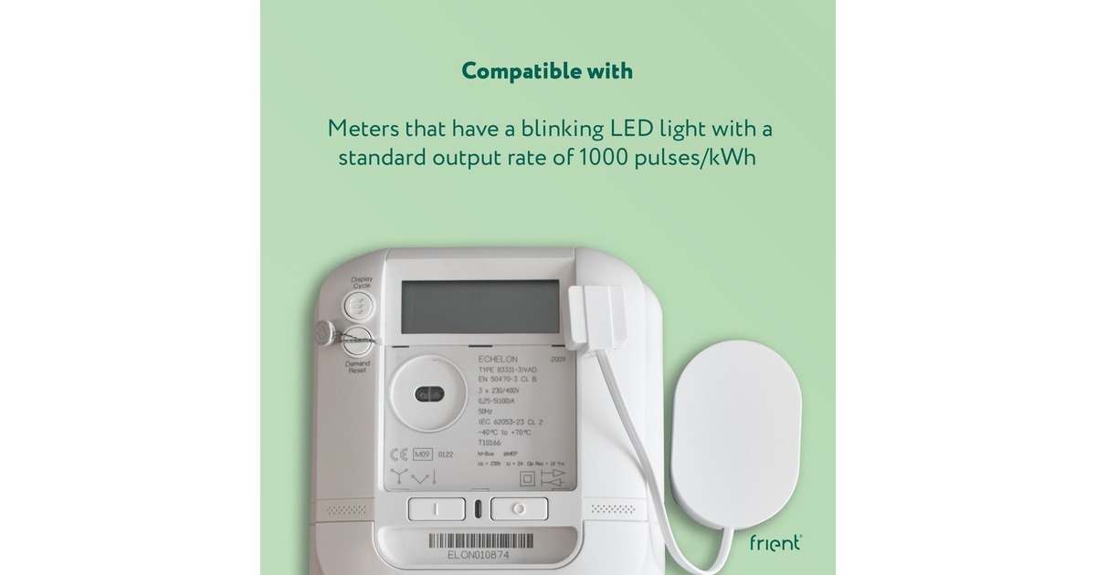 FrientElectricity Meter Interface 2, LED energiebesparing  (Wit, Zigbee 3.0)