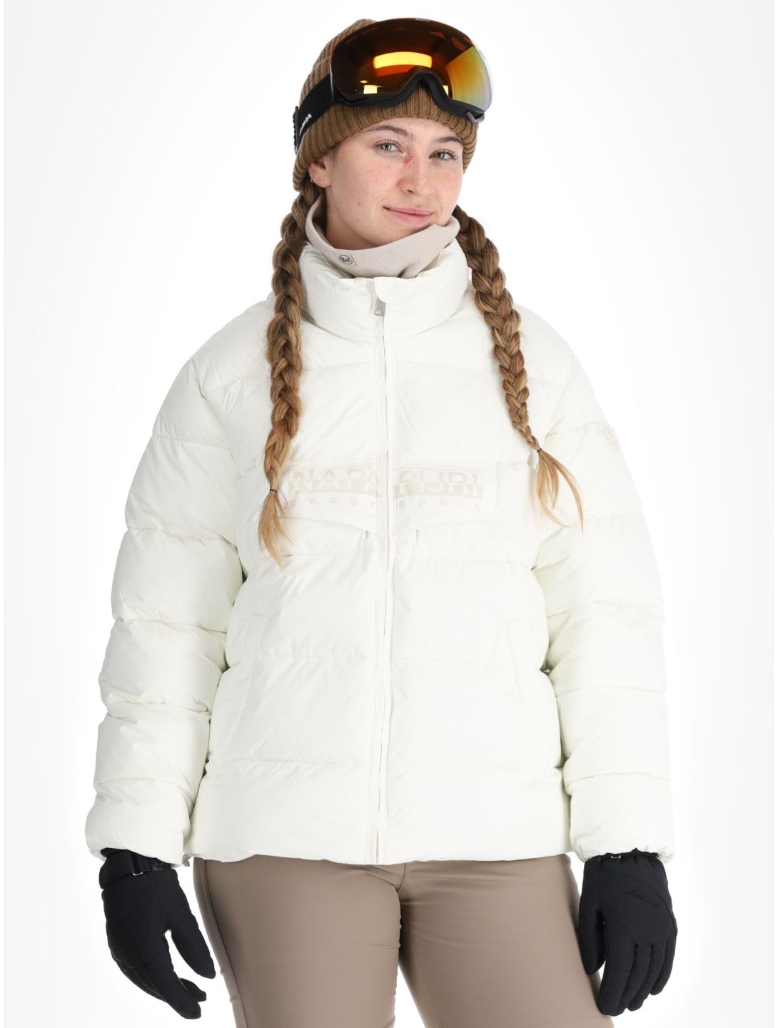 Puffer open W ski-jas dames