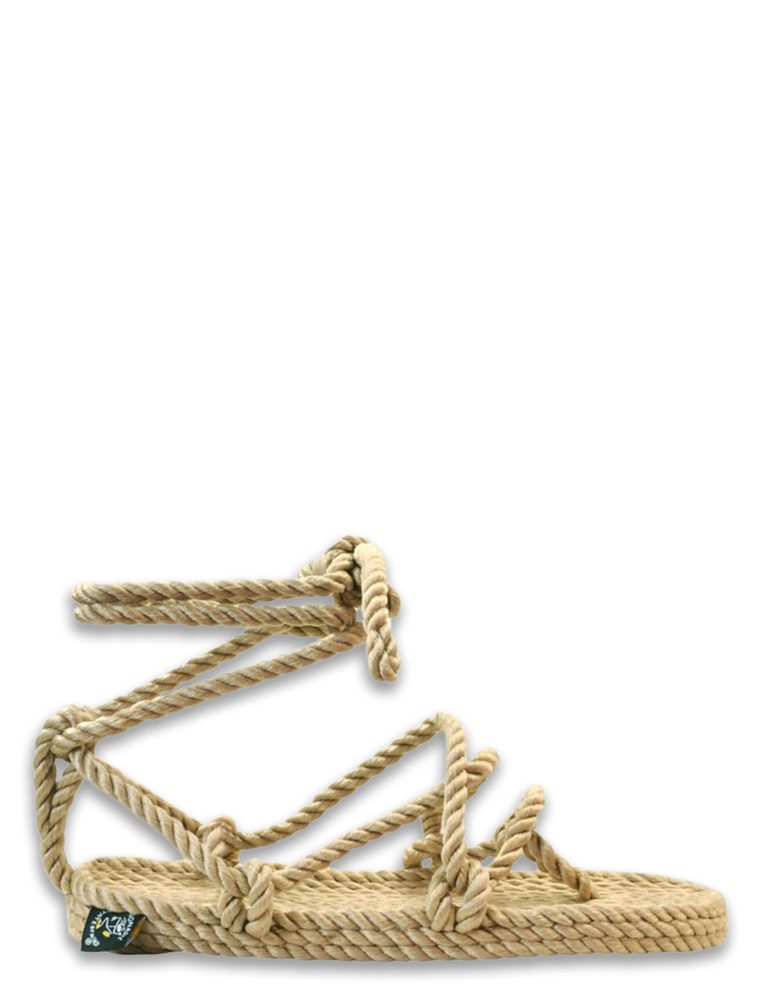 nomadic Sandales Femme romano beige en corde