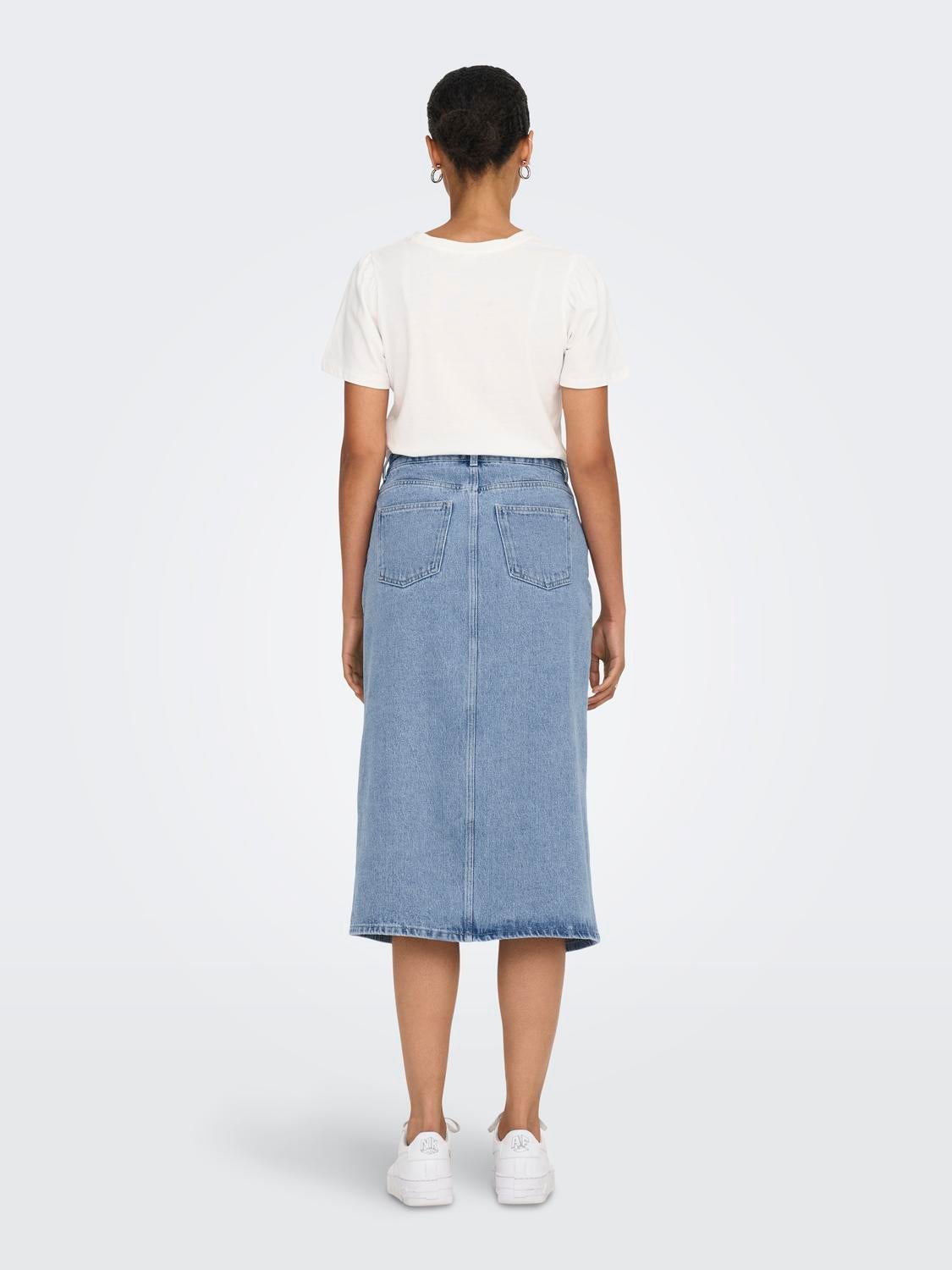 ONLBIANCA Jeansrock Light Blue Denim