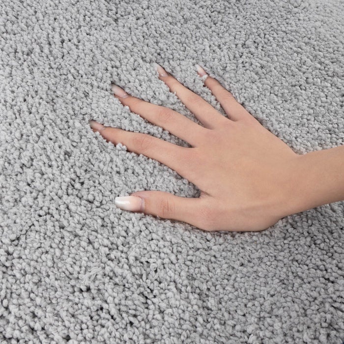 Sky Soft badmat - Rechthoekig - Antislip onderkant - Zilvergrijs / 50 x 80 cm