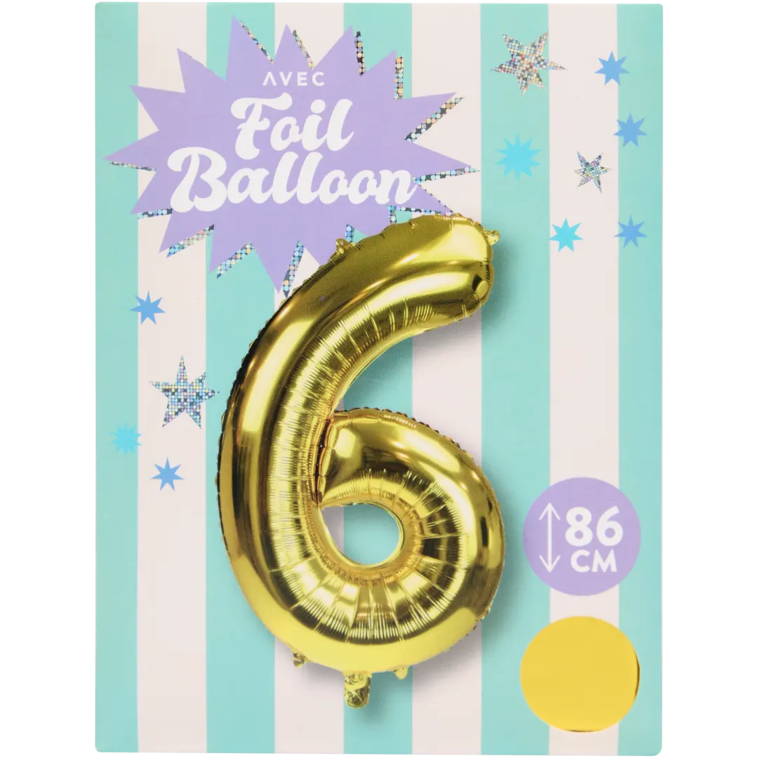 Folieballon cijfer Ca. 86 cm | diverse kleuren
