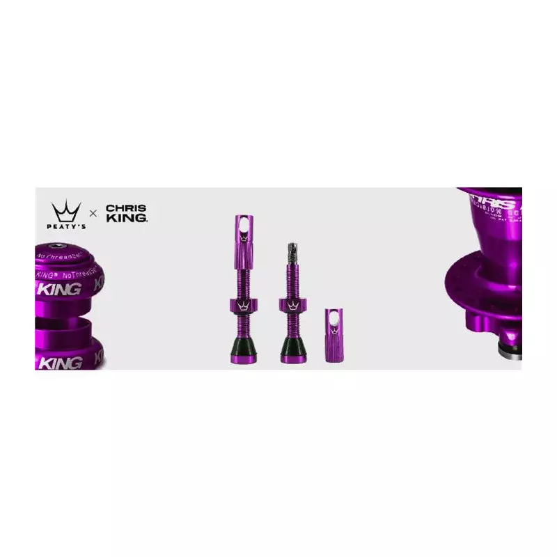 PEATY Valves Tubeless Peatys CNC 42mm violet