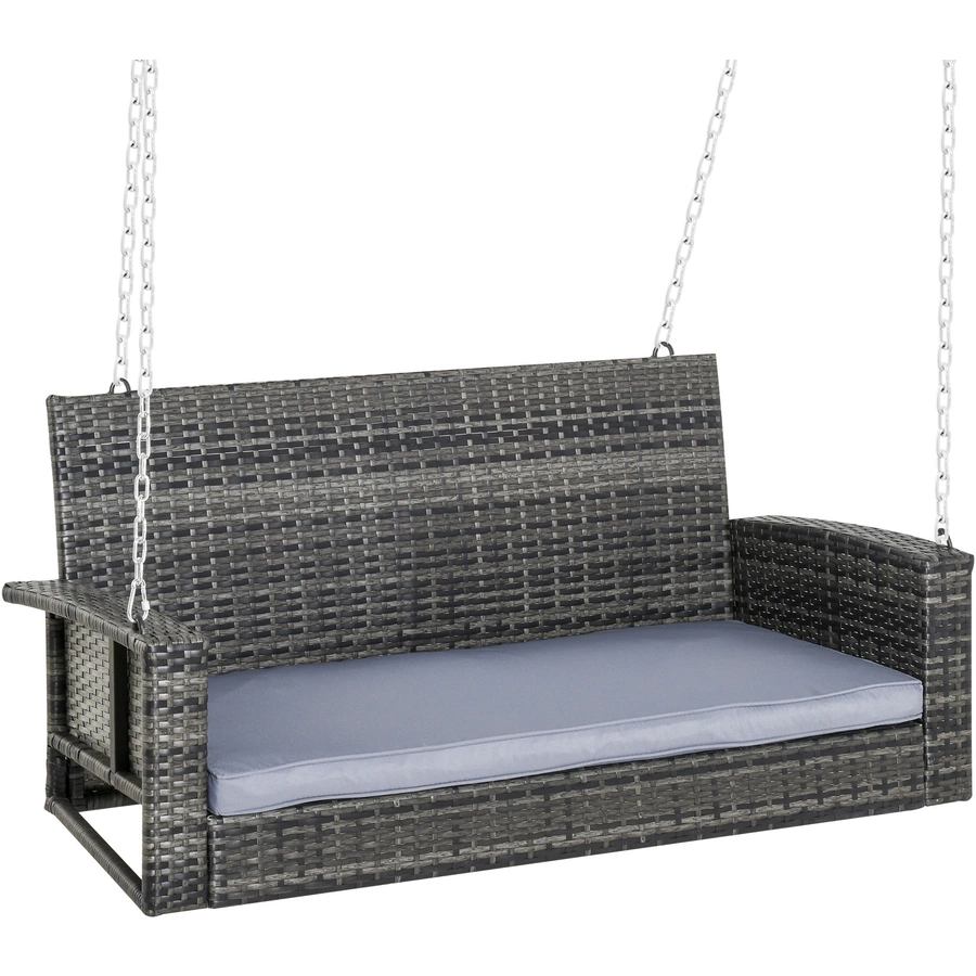 Outsunny 2-Sitzer Hollywoodschaukel grau