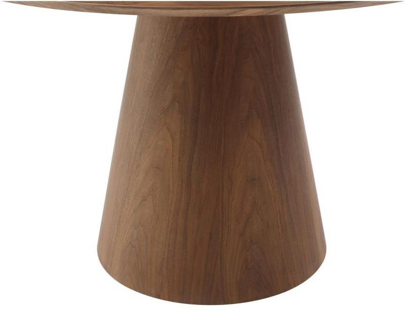 ANTALIZA - Ronde Eettafel - Donker Natuurlijk - 4 Plaatsen - MDF