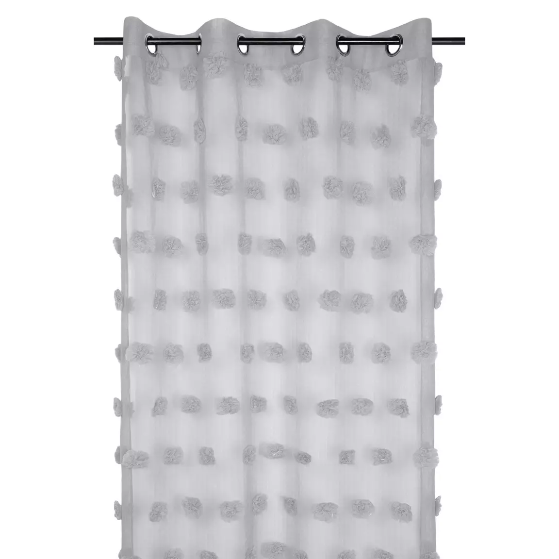 Voilage (140 x 260 cm) Pompinou Gris perle