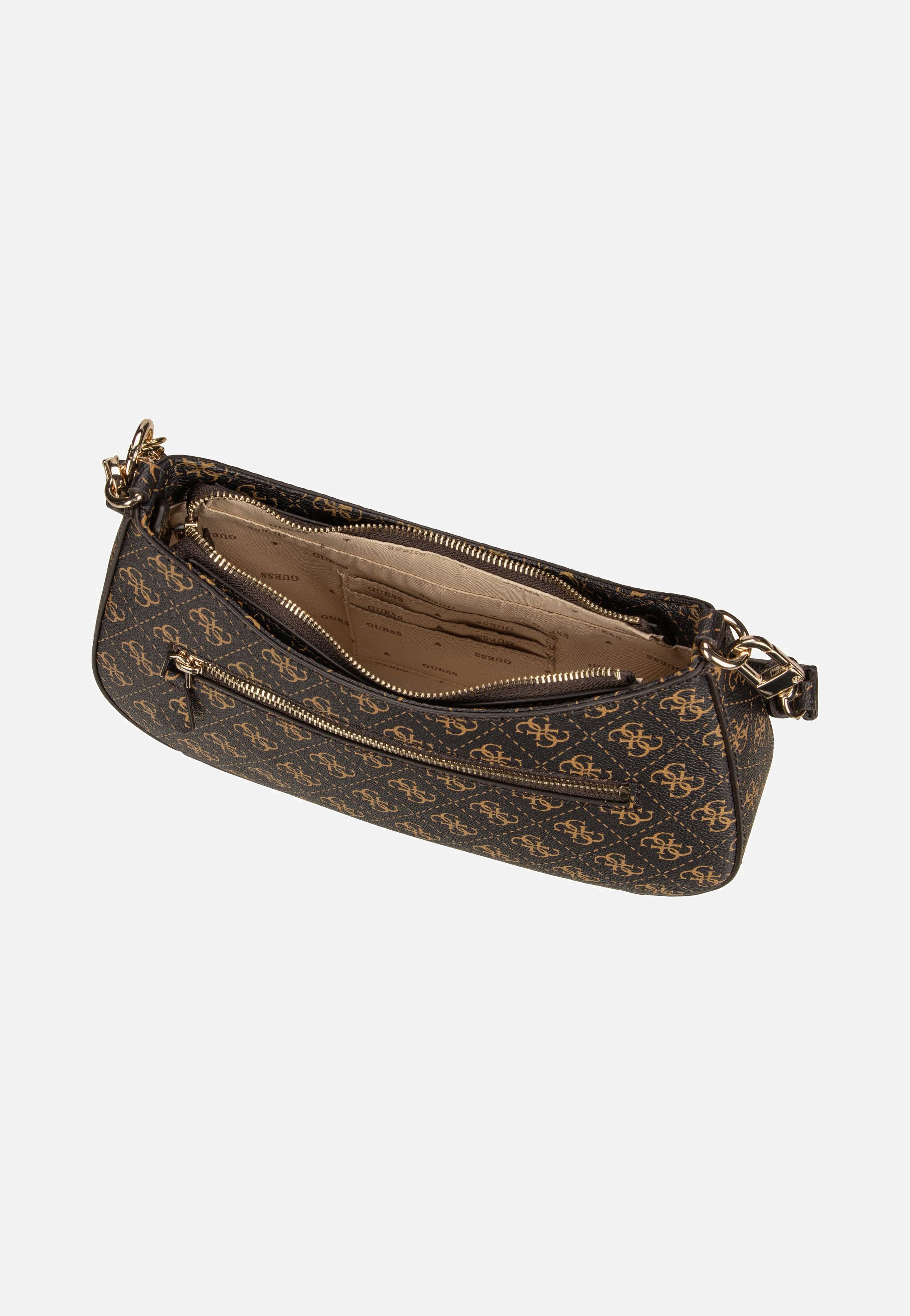 Noelle II Top Zip SHB 72180 Logo Brown - Abendtasche