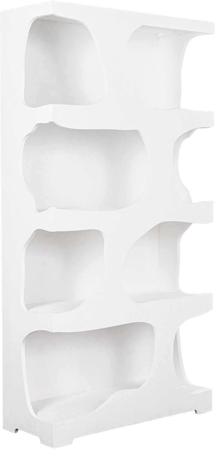 Abstraktes Regal Art Ambiente - 180cm - weiß - Beton strukturiert Standregal