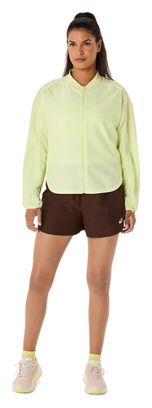 Veste coupe-vent Asics Nagino Run Jaune Femme
