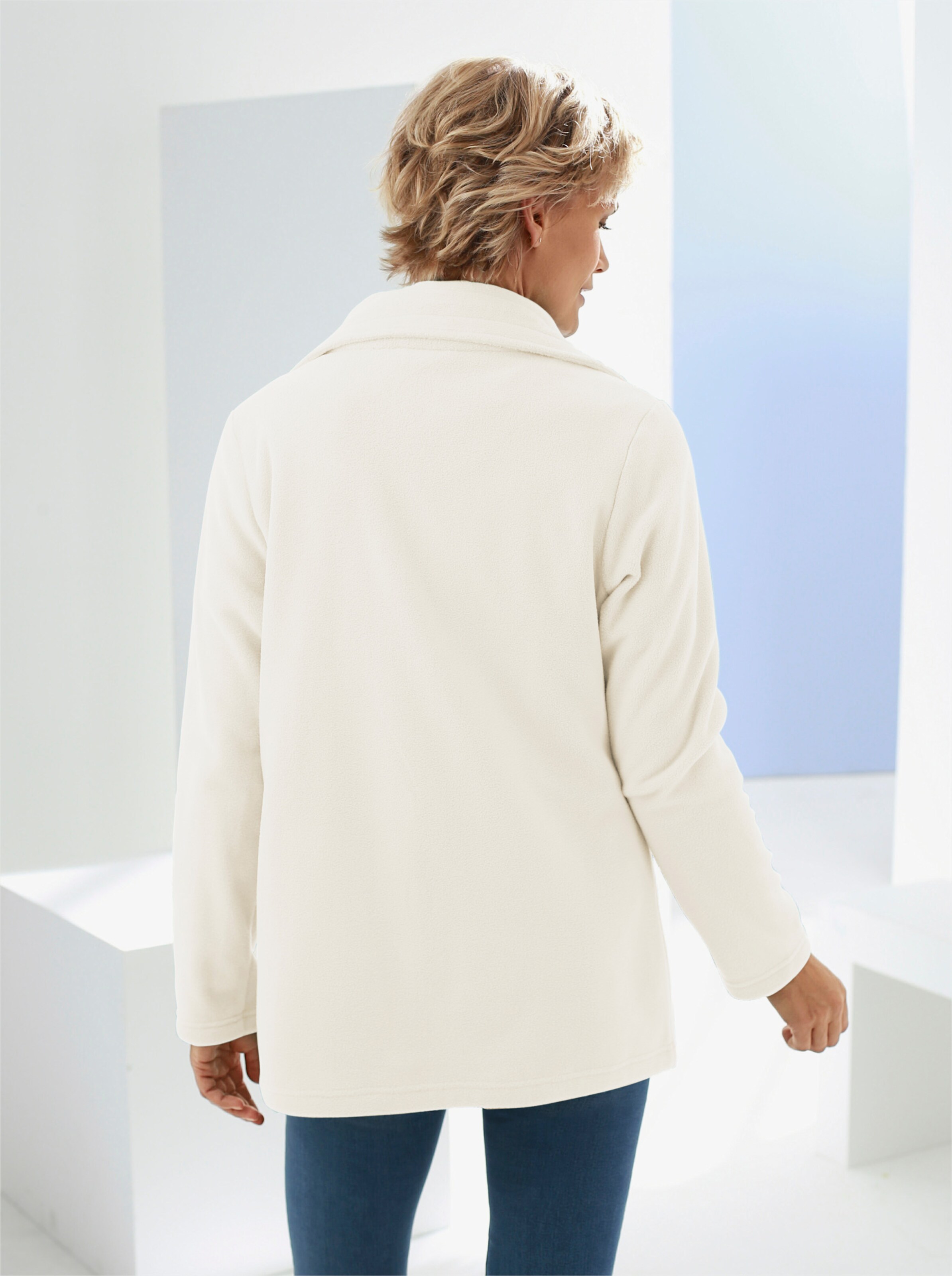 Fleecejacke mit 2-Wege-Reißverschluss