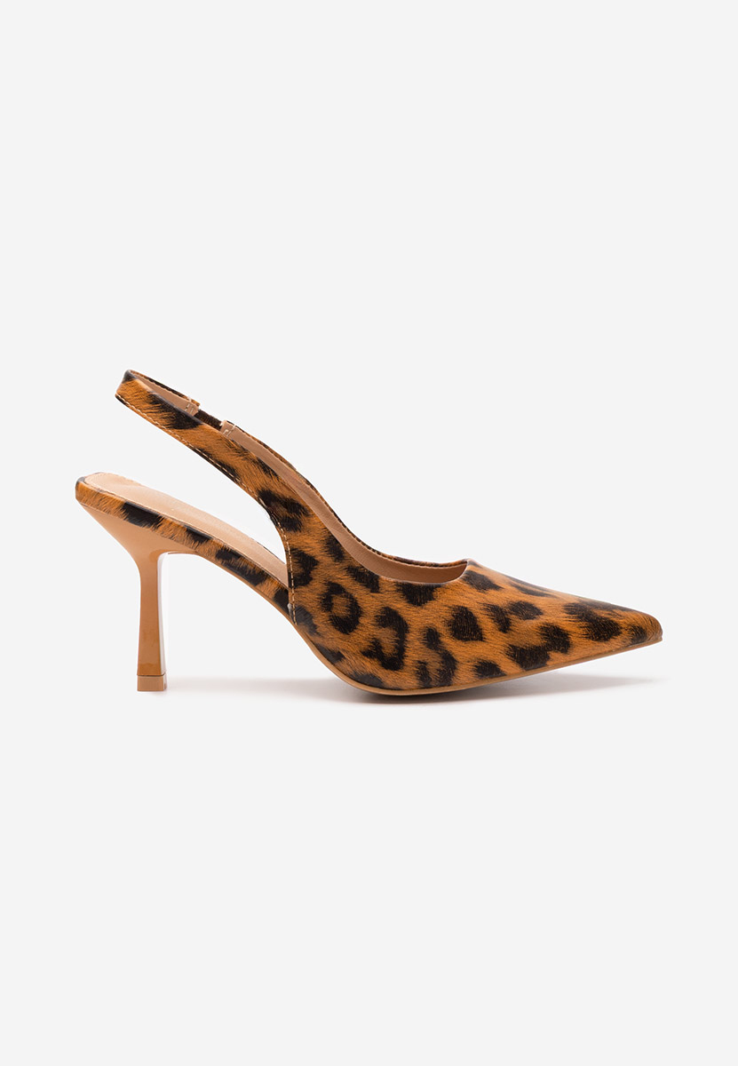 Chaussures slingback leopard Nomalisa