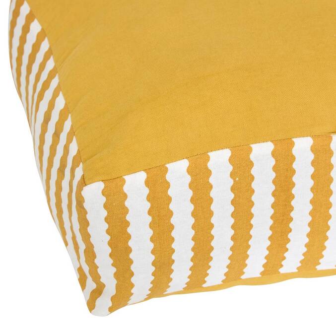 Coussin de sol d'extérieur rectangulaire POOLSIDE Jaune